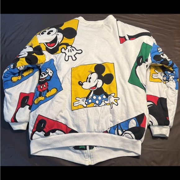 Vintage Disney Mickey & Co DonnKenny Reversible Disney Bomber Jacket Size Small - Picture 4 of 4